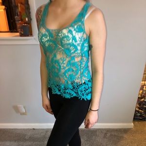 Lace tank top